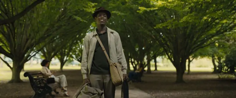 Micheal Ward in film Empire of Light. This is a groundbreaking performance from the budding actor.