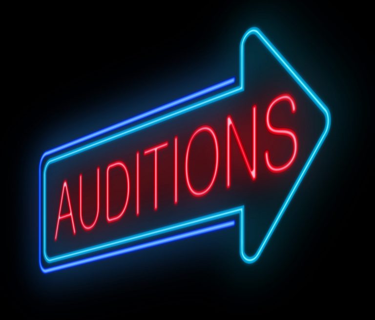 An auditions sign. This interview features audition advice with Casting Director Ani Avetyan.