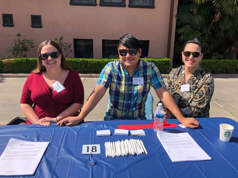 Casting Networks' Lauren Gallego (Human Resources), Phillip Echelberry (Client Relations), and Hannah-Cate Rogerson (Client Relations)