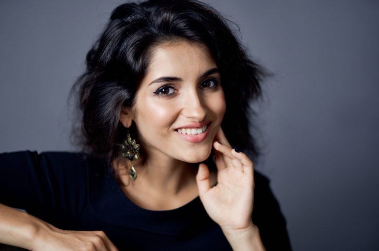 An actress' headshot, one of many tolls she can use for her branding.