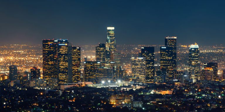 Los Angeles downtown, where our Acting Up guests Diana Silvers and Douglas Smith have sometimes filmed.