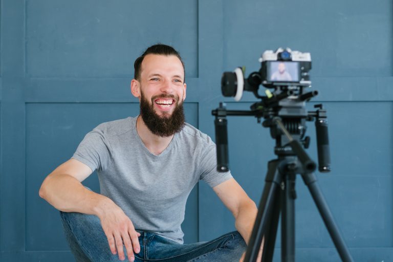 An actor learning how to capture their best self tape.