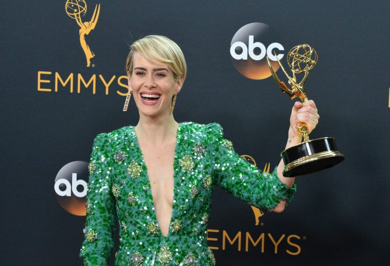 LOS ANGELES, CA. September 18, 2016: Actress Sarah Paulson at the 68th Primetime Emmy Awards at the Microsoft Theatre L.A. Live.