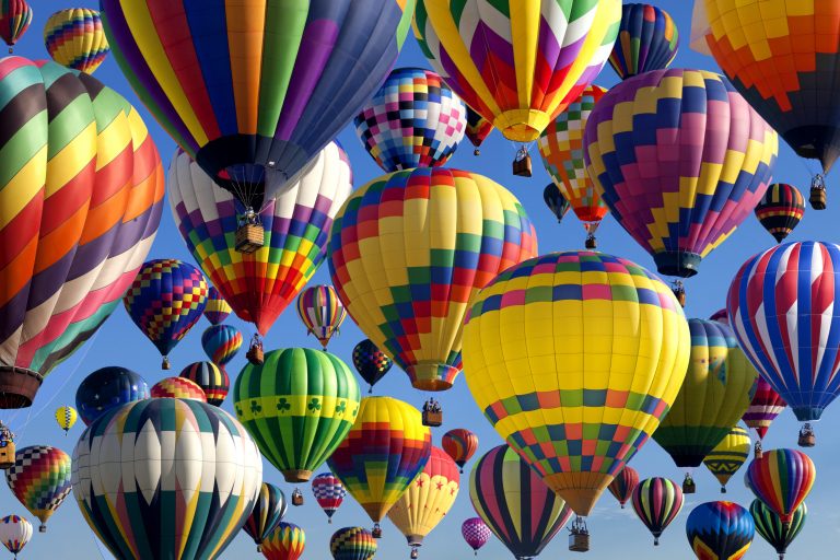 Hot air balloons in Albuquerque, NM, a growing production hub.