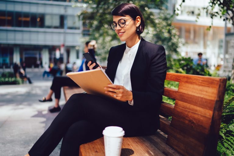 An actress properly analyzing a script.