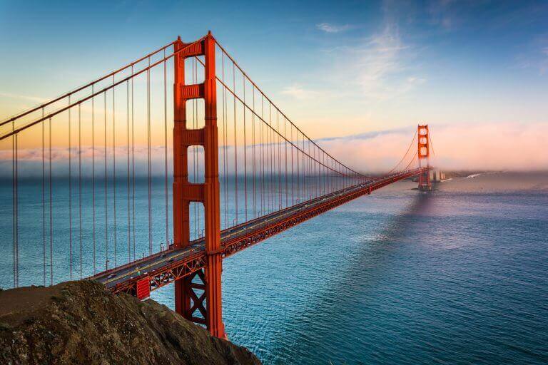 San Francisco, known for the Golden Gate bridge as well as being a powerhouse production hub.