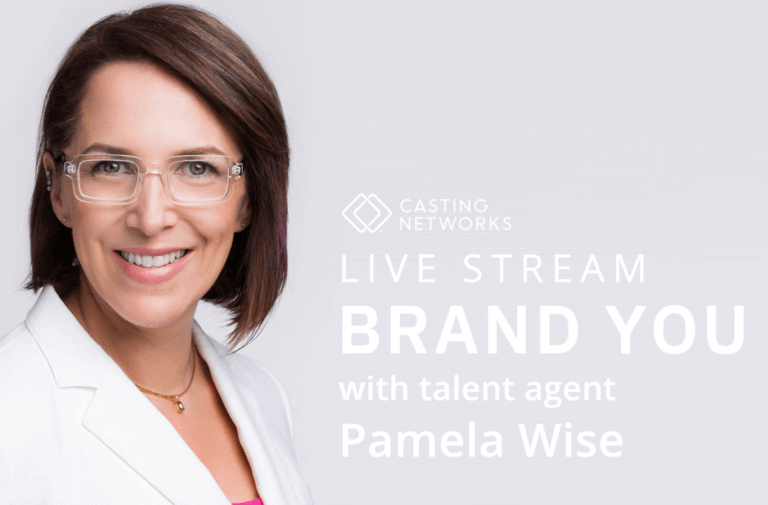Flyer for Casting Network's Live Stream with Pamela Wise