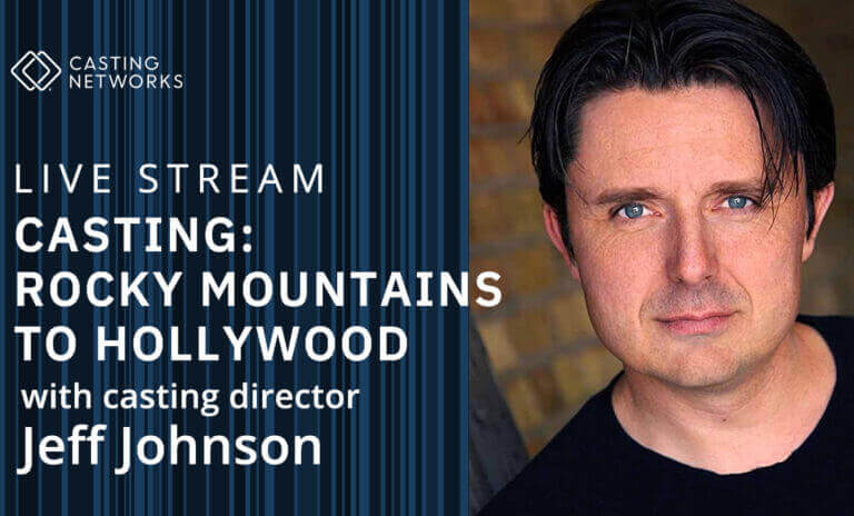 Flyer for the Casting Networks livestream: The Other Side of the Camera With Commercial Session Director Jason Thompson