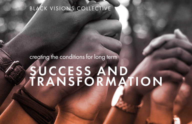 The Black Vision Collective, one of the industry leaders taking actionable steps against systematic racism.