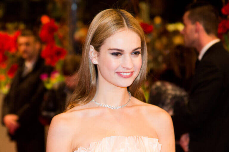 Lily James, one of the lead cast members of "Rebecca."