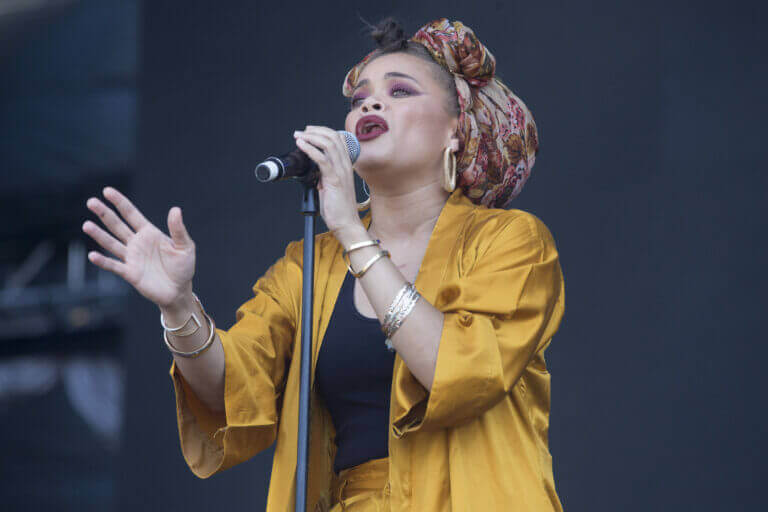 Cassandra Monique "Andra" Batie aka Andra Day stars in 'The United States vs. Billie Holiday', a last-minute Oscar contender