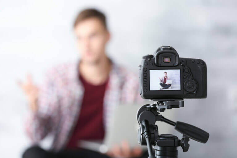 An actor whose finally decided what to wear in his self tape.