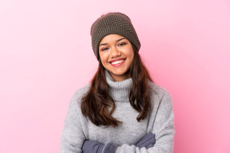 An actress doing her best to avoid the seasonal depressions caused by the winter slump.