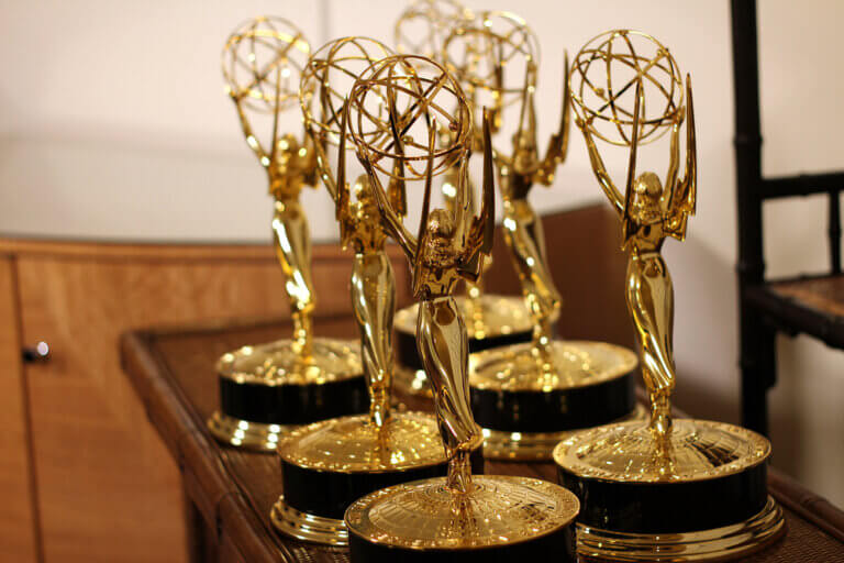 Several Emmys selected to go to the Best Supporting Actor and Actress in a Drama Series winners.