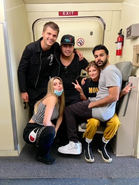 Filmmaker Strø Galang To with influencers Twan Kuyper, Lele Pons, Hannah Stocking, and Adam Waheed.