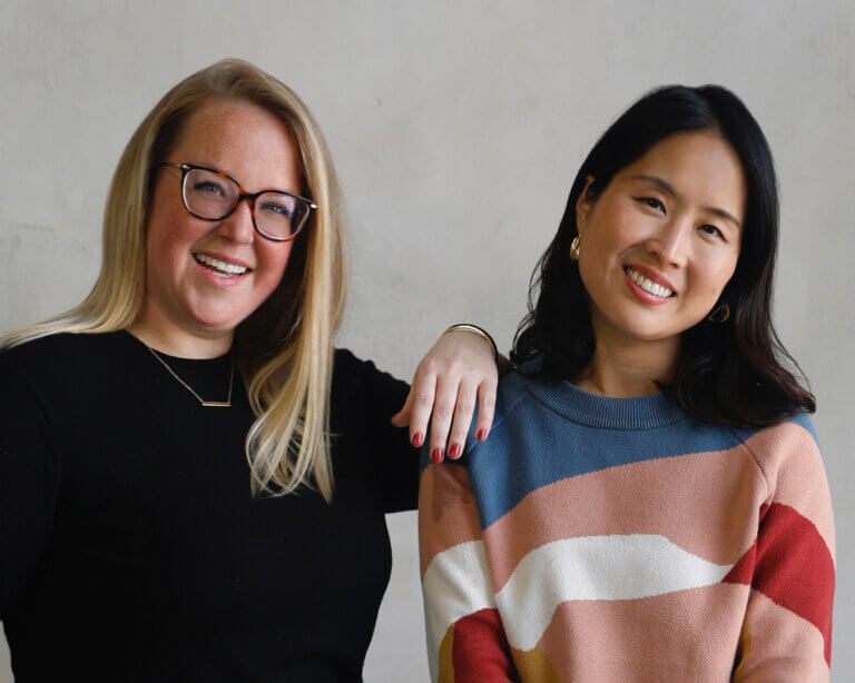 Casting directors Claire Koonce and Charlene Lee smiling.