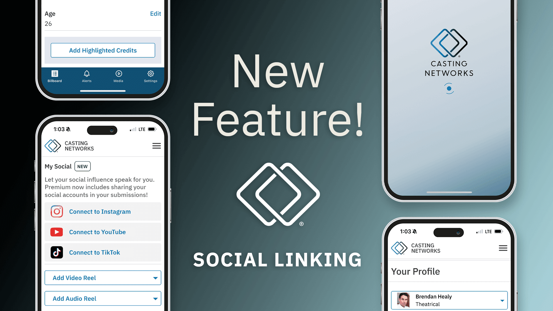 Social Linking: Add Your Instagram, YouTube and TikTok Accounts to Your Profile