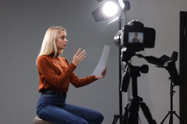 Actor in an audition