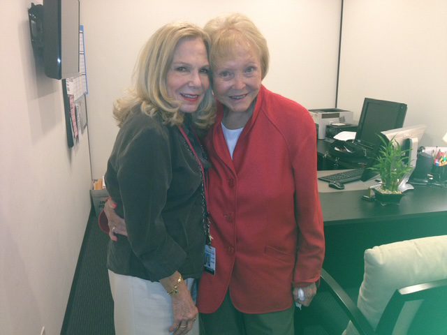 Lee Bell (r), creator of Young and the Resltess with casting director Judy Blye Wilson (l).